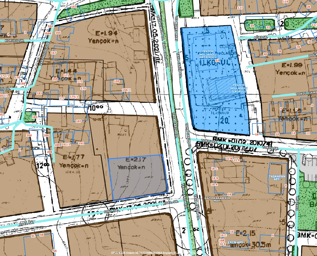 Melikgazi Kazım Karabekir’de 1.298,61 m² Parselde 970,29 m² Büyük Hisse - Resim 4