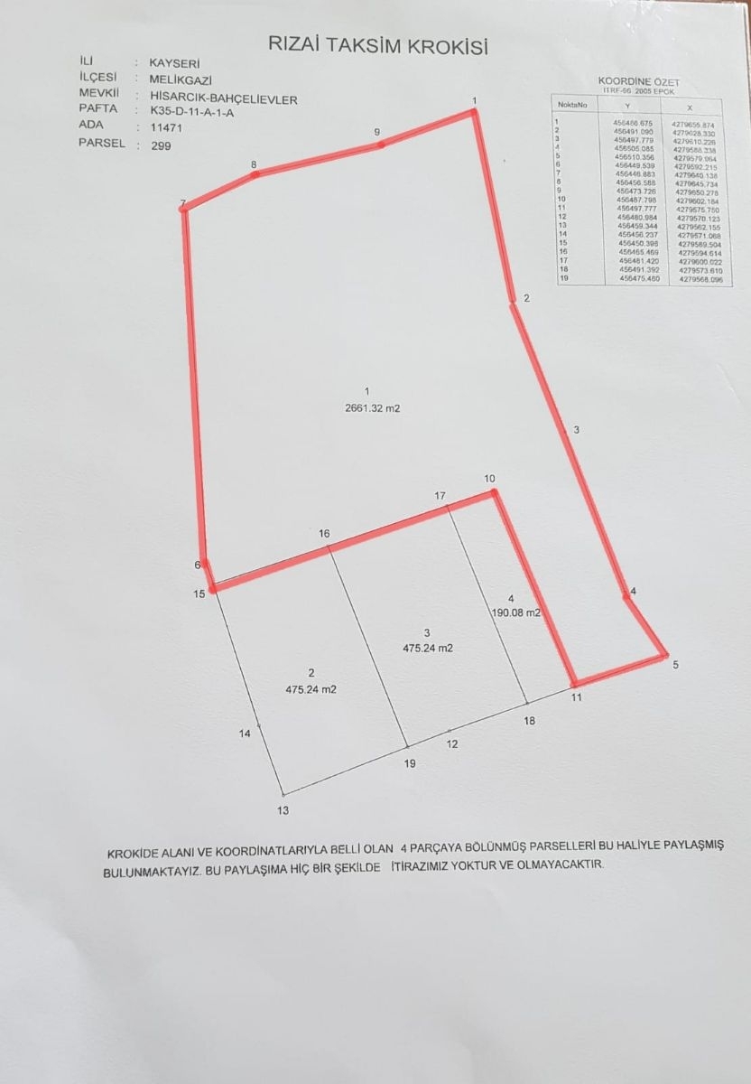 hisarcık kızıltepe MEVKİİ manzaralı arsa 2660m - Resim 6