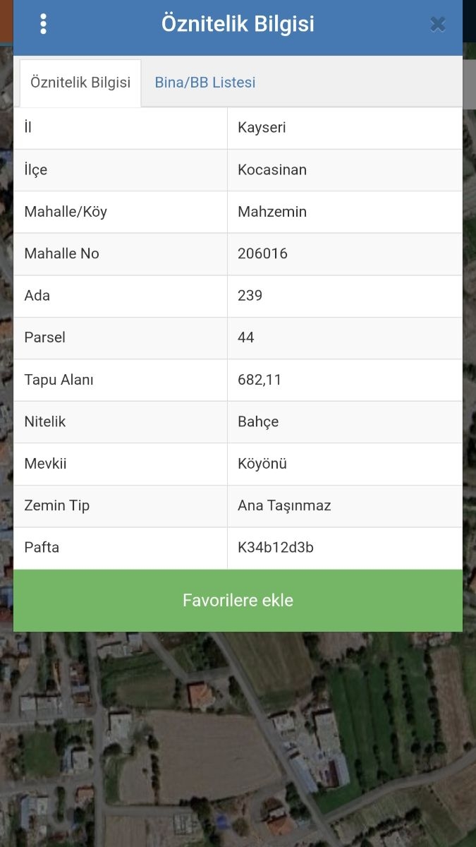 mahzemin'de satılık bahçe 682m - Resim 2