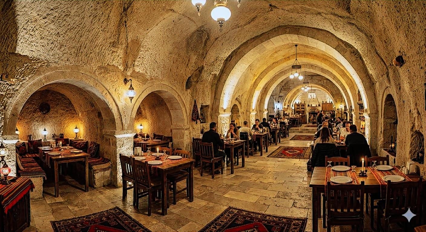 Ürgüpün Kalbinde Tarihi 459 m² Devren Kiralık Lüks Restoran