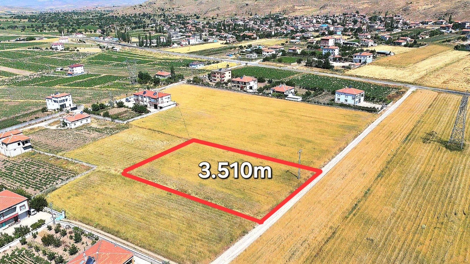 develi çaylıca'da satılık tarla 3510m