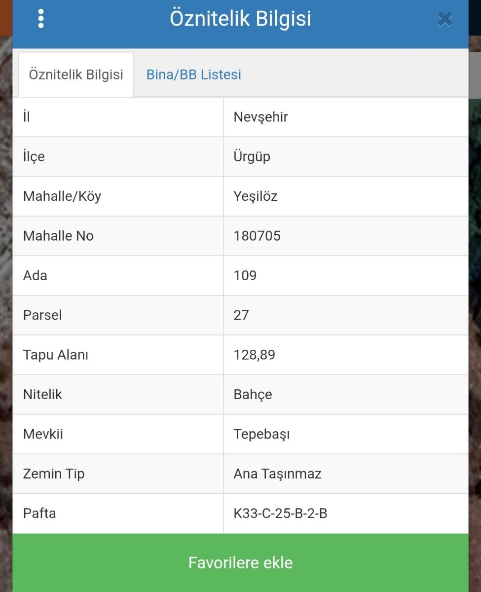 ÜRGÜP YEŞİLÖZ KÖYÜ TEK TAPU 130 M2 SATILIK BAHÇE - Resim 2