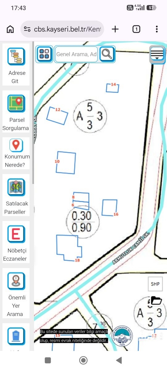 HACILAR ARMUTLU DA 323 M2 SATILIK VİLLA PARSELİ - Resim 2
