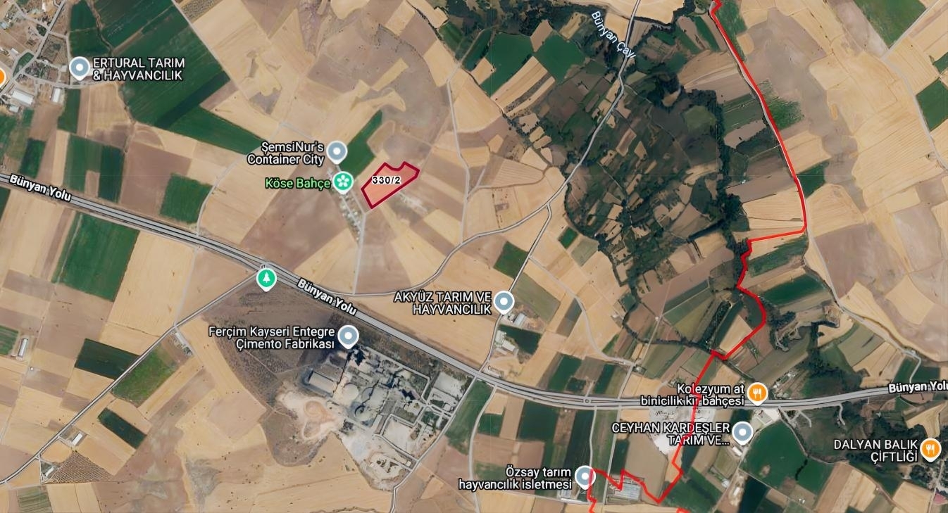 Ağırnas'da Bünyan Yoluna Yakın 3041 m2 Hisseli Tarla - Resim 2