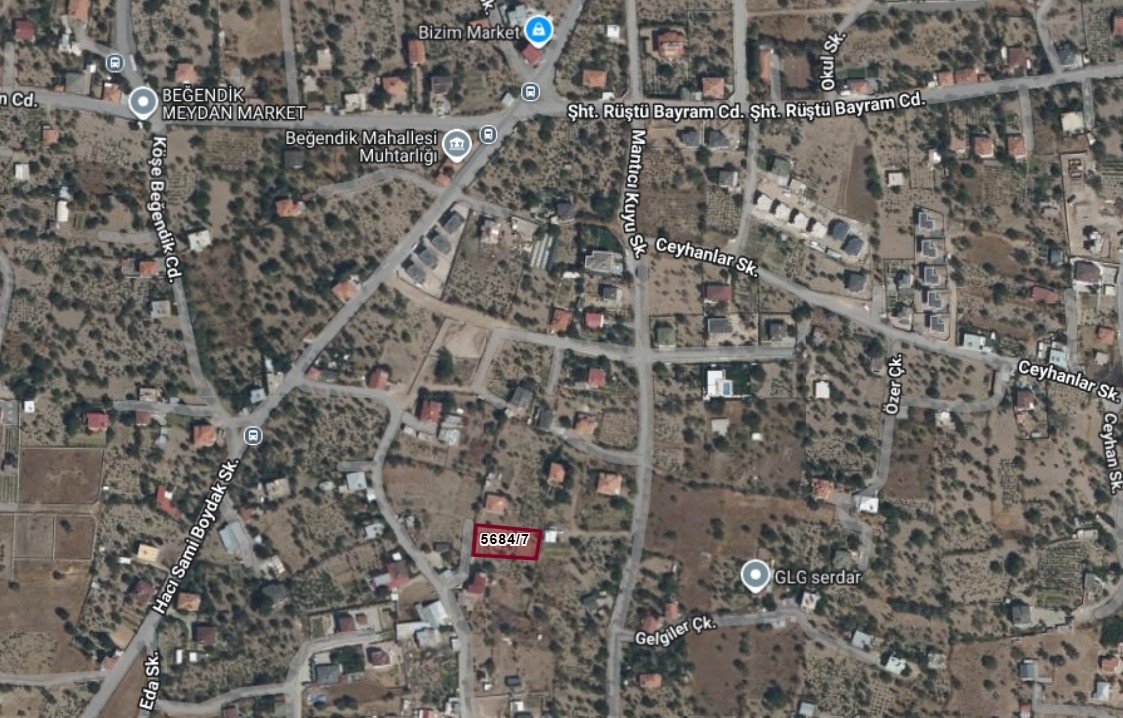 HACILAR BEĞENDİK'DE TEK TAPU 1032 M2 VİLLA PARSELİ