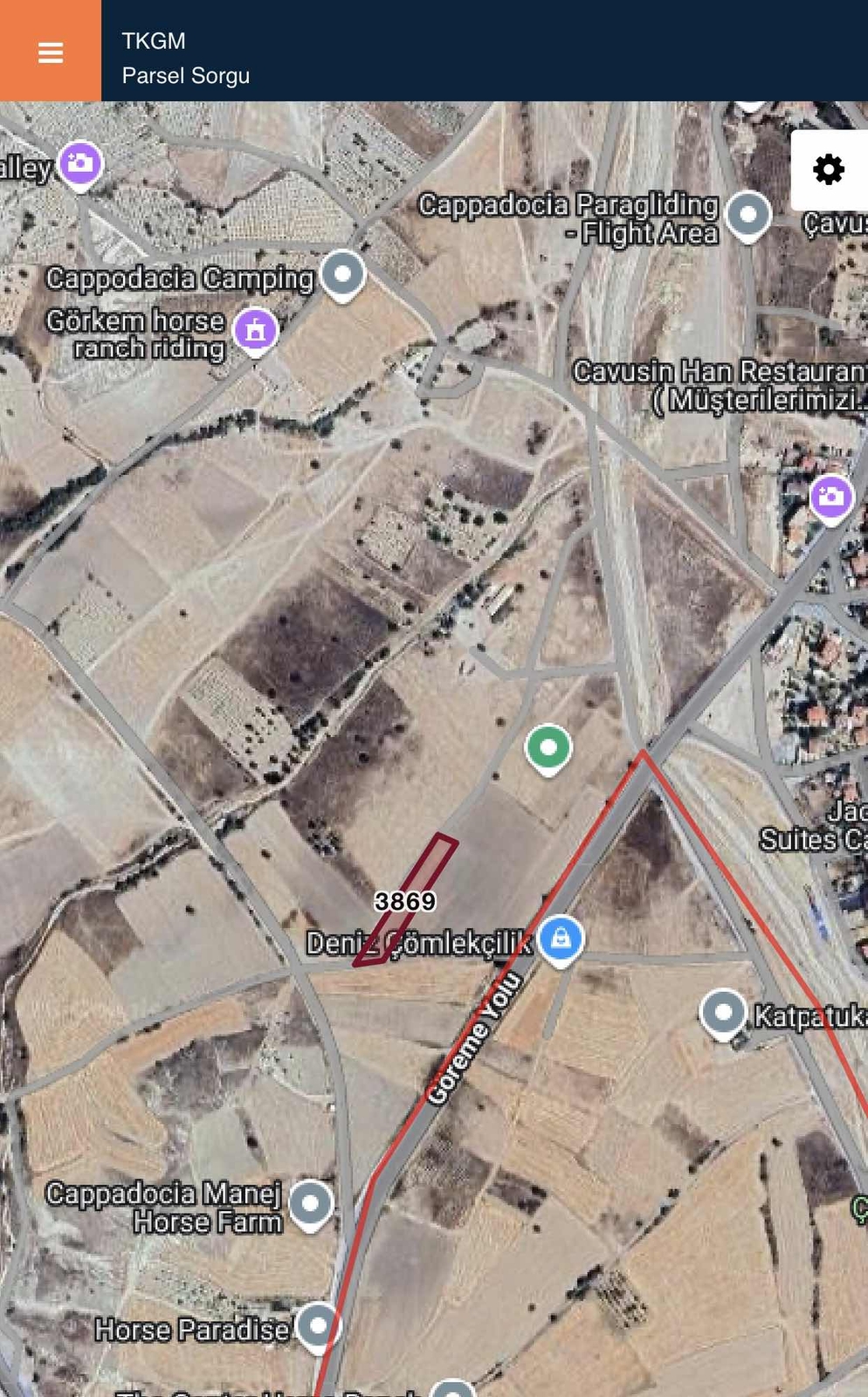 GÖREME ÇAVUŞİNDE 2.440 M² YATIRIMLIK TARLA - Resim 2