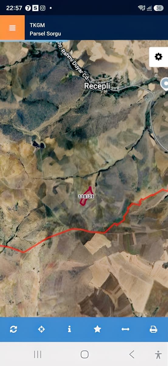 recepli'de satılık tarla 17.605m TEK TAPU aciill - Resim 2