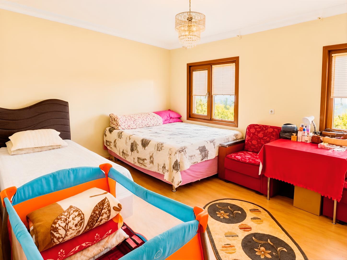 Hacılar Yediağaçta 1.973 m² Arsa İçinde Eşyalı 3,5+1 Villa - Resim 7