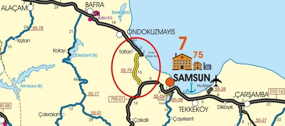 FIRSAT...! Atakum Sarayköy'de 4951 m² Tek Tapu Tarla - Resim 6