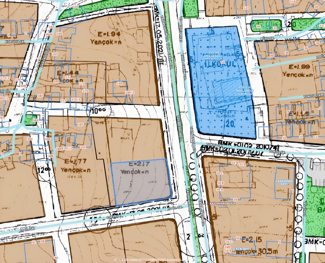 Kazım Karabekirde 1.298 m² Parselde 970 m² Büyük Hisse