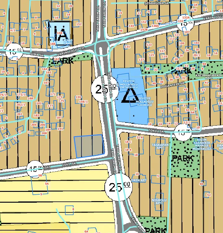 Melikgazi Kazım Karabekir’de 1.298,61 m² Parselde 970,29 m² Büyük Hisse - Resim 2